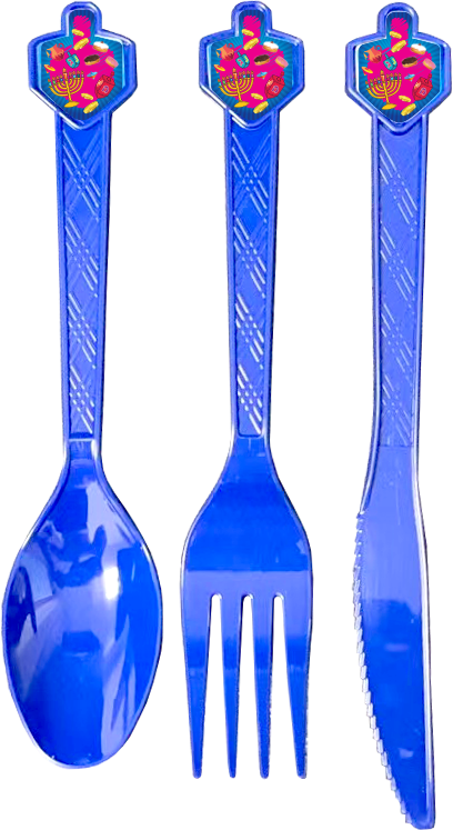 Cutlery Set Dreidel Pink 30pc.