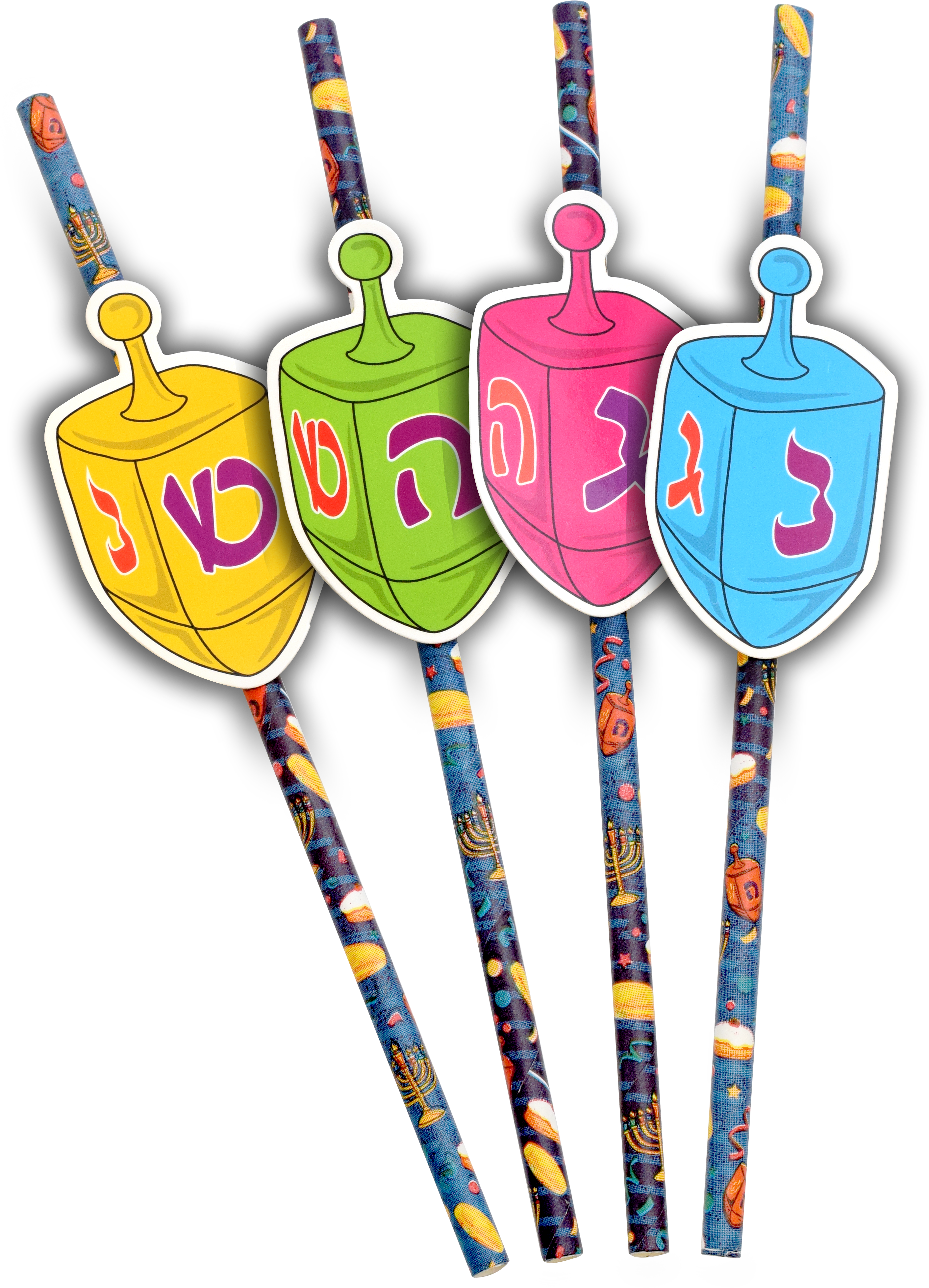 Chanukah Straws 12ct. IzD