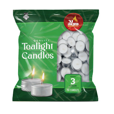 Tealights 3hrs. 50ct. Bag