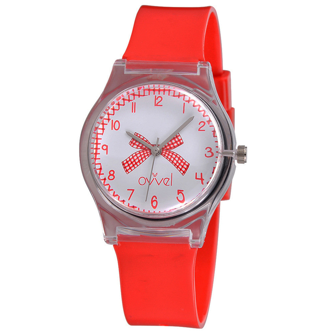 Ovvel Watch Gingham - Red