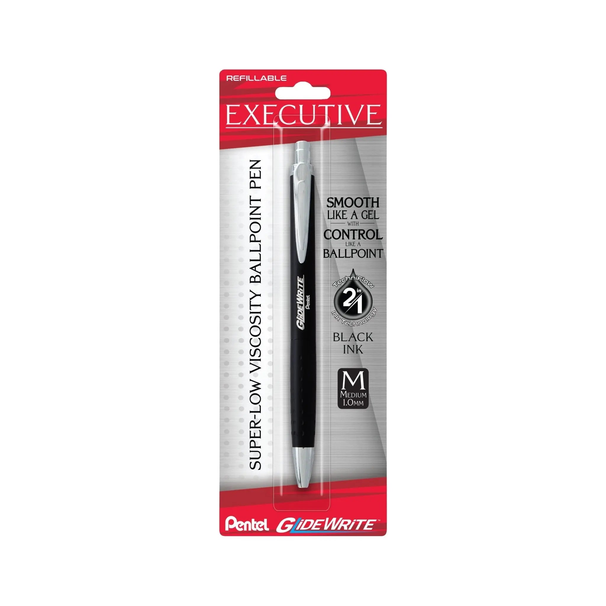 Pentel GlideWrite Black Barrel