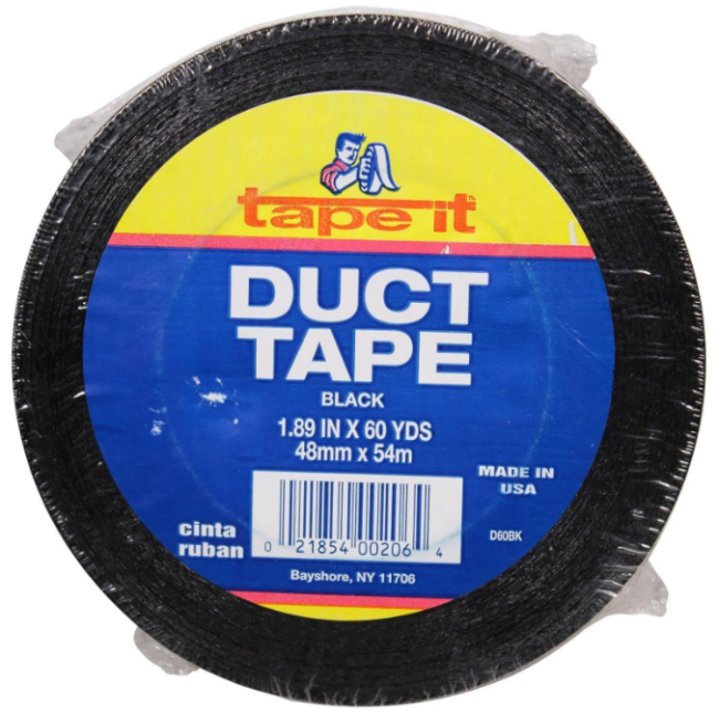 Duct Tape BLACK 2" x 55/60yds.