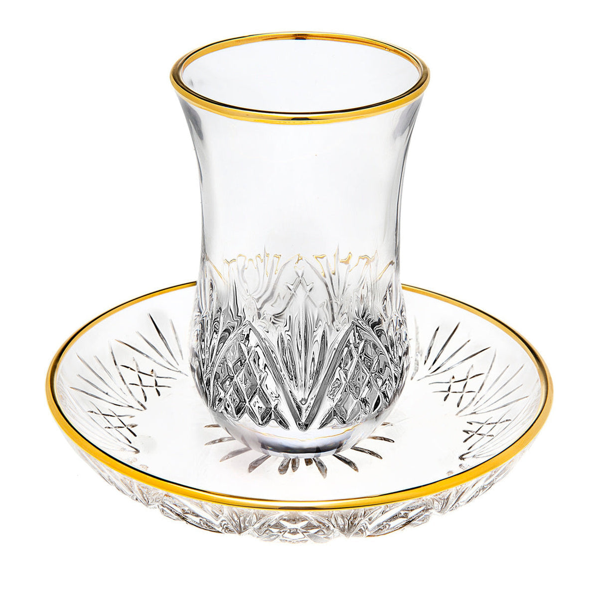 Kiddush Cup Set 5.41oz GoldRim