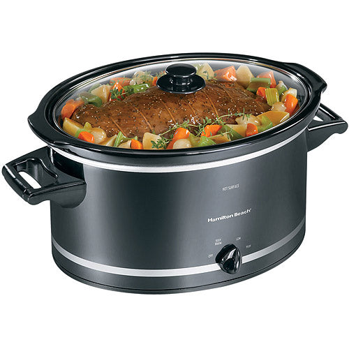 8 qt Ovl Slow Cooker Black HB