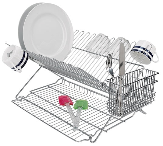 Folding Dish Rack Metallic BHW