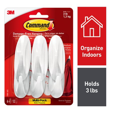 Command Designer Hook Med 6-ct