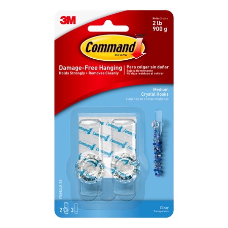 Command Crystal Hook Hook 2pk
