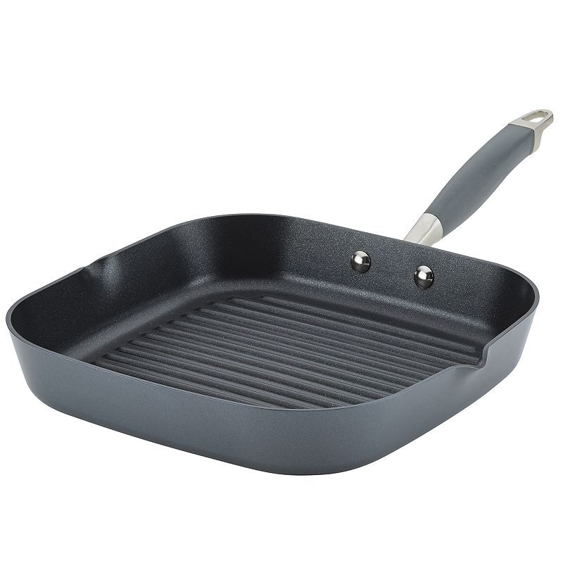 Anolon 11" Deep Sqr Grill Gray