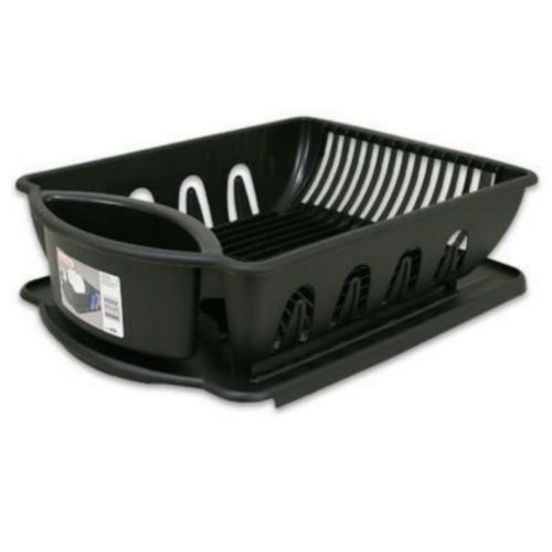 Sterilite 2pc Lrg Sink Set Blk