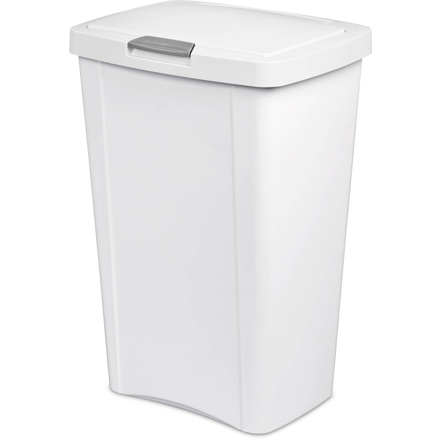 TrashCan 13gal Touch WHT 'K'