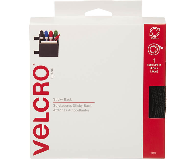 Velcro 3/4" x 15' 1ct Black