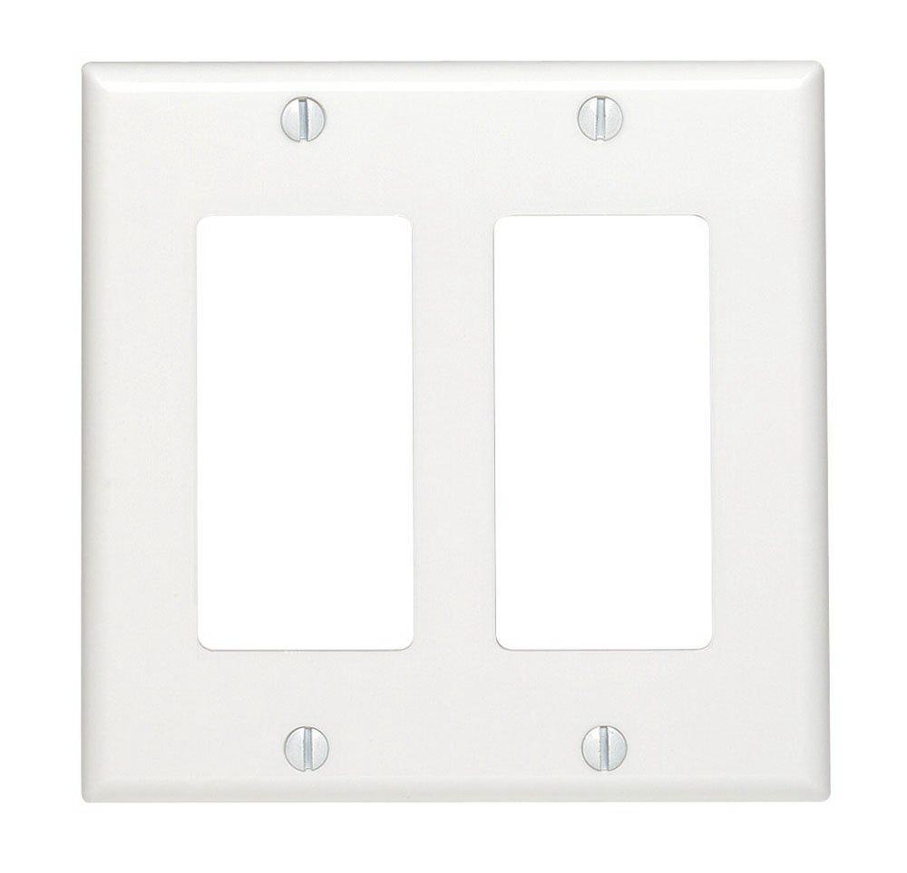 Decora Plate 2 Gang White