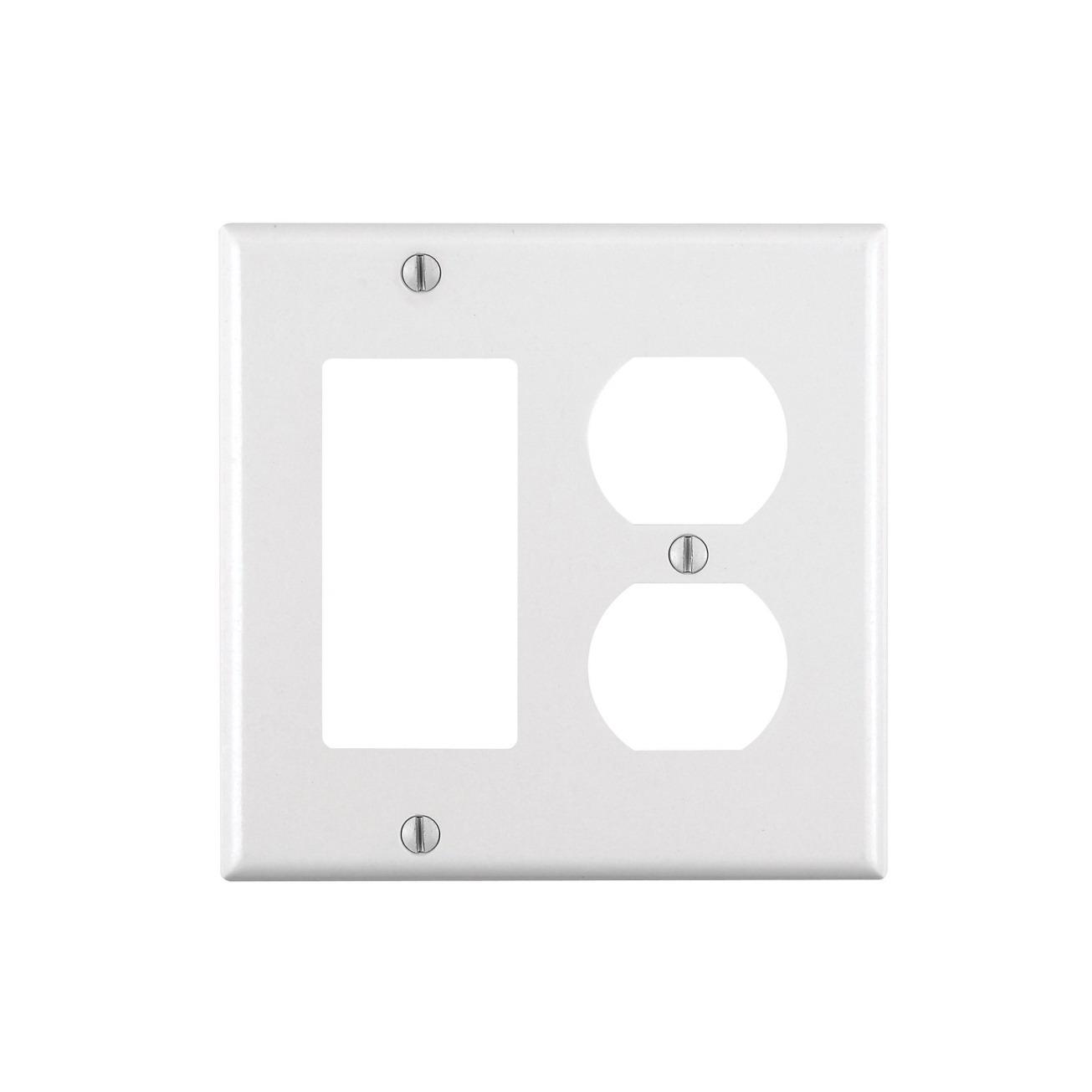 Decora+Outlet Plate White