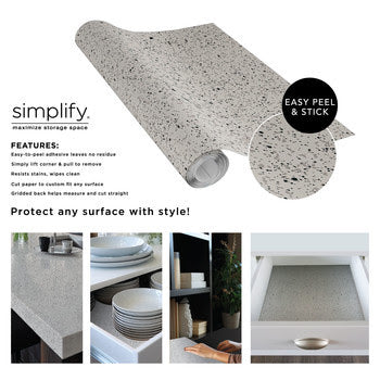 Granite Black 18" x 20'