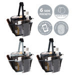 Shower Caddy-Rubber Mesh 7pkt