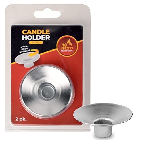 Candle Holder 2pk Small Nickel