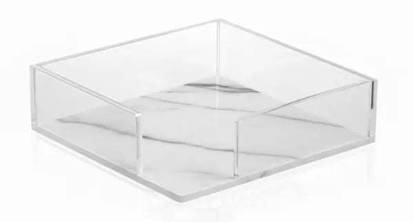 Napkin Holder Lucite Marble Ba