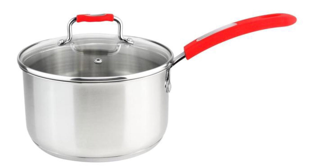 1.7qt SS Saucepan Urban-Red