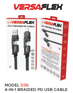 4-in-1 Type-C/USB-A/Lightning