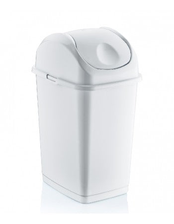 Trash Can 19qt SwingTop WHT SP
