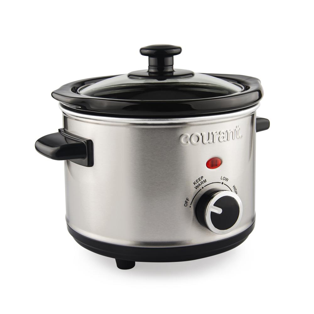 1½ qt Oval Slow Cooker SS Cour