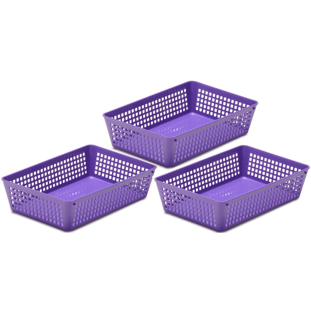 Basket 9x6 3pk. Blue