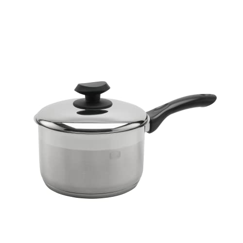 2.5qt SS Saucepan YBM Black