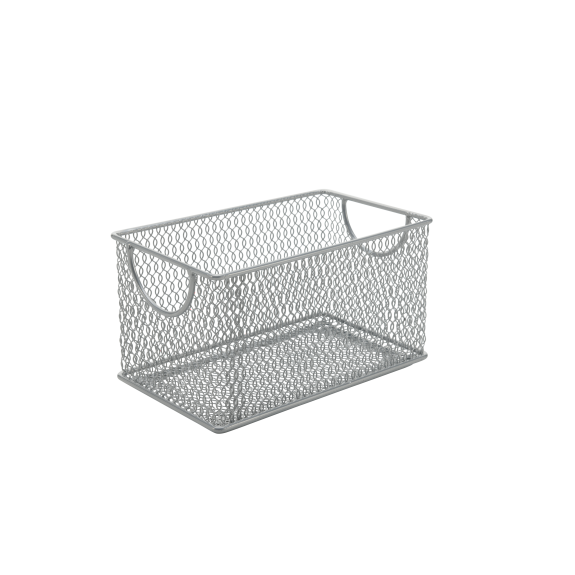 Mesh Box 7x7x4 Silver - YBM