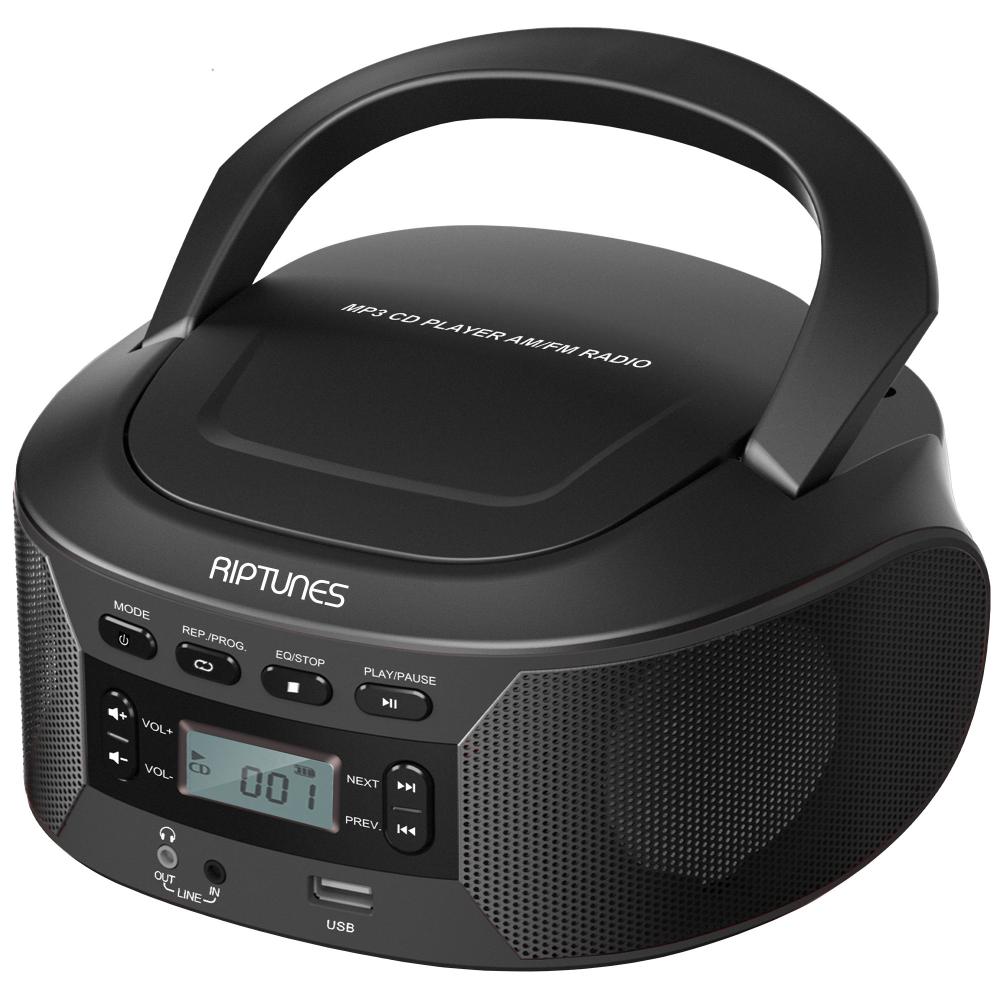 Riptunes Boombox CD/MP3/R- Bk