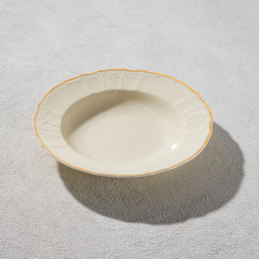 Bernadotte Ivory/Gold 9" Soup