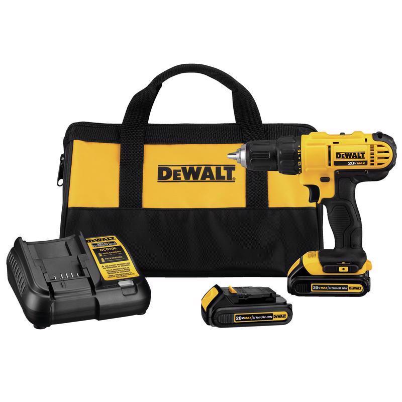 Drill Cordless 20v 1/2 KIT DeW