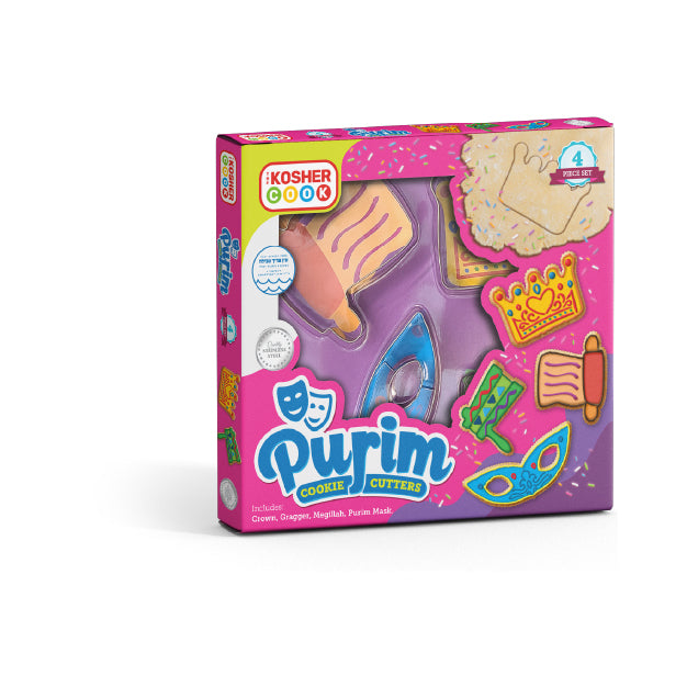 Purim Cookie Cutter SS 4pc