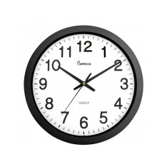 Wall Clock 14" Black Impecca