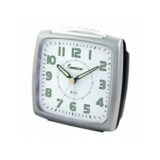Alarm Clock Batt Bell SLV Impe
