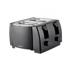 Toaster 4-Slice BLK/SS Brentwd