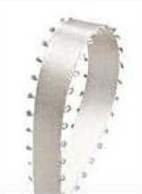 Ribbon Feather3/16"x25yd Wht