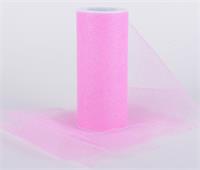 Tulle Glitter 6"x10yd Pink