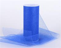 Tulle Glitter 6"x10yd Royal Bl