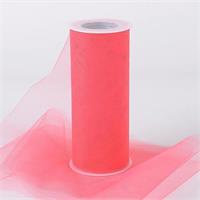 Tulle 6" x 25yd Coral