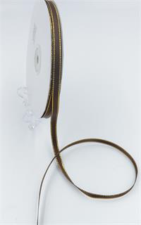 Ribbon Lurex 1/4"x50yd Brw/Gld