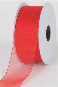 MonoEdgeOrganza 3/8"x25y Red