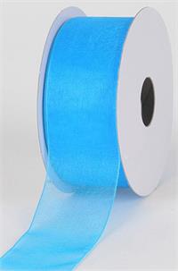 MonoEdgeOrganza 1½"x25y Turquo