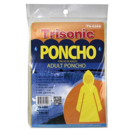 Poncho 52" x 80"   Adult
