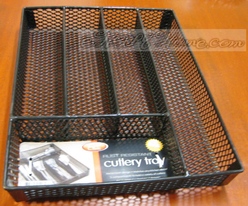 Cutlery Tray Black Mesh