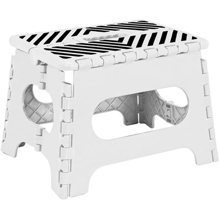 Stepstool Folding 9" White