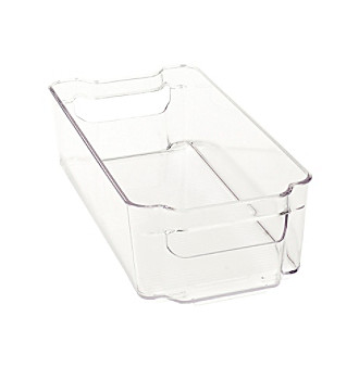 Bin 14.5x4.25x4 w/Handle CLR K