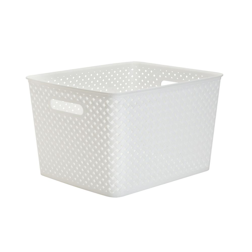 Storage Tote Resin Wicker11x14