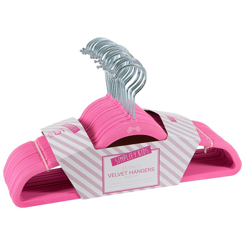 Hanger-Child-Velvet-Pink 25pk