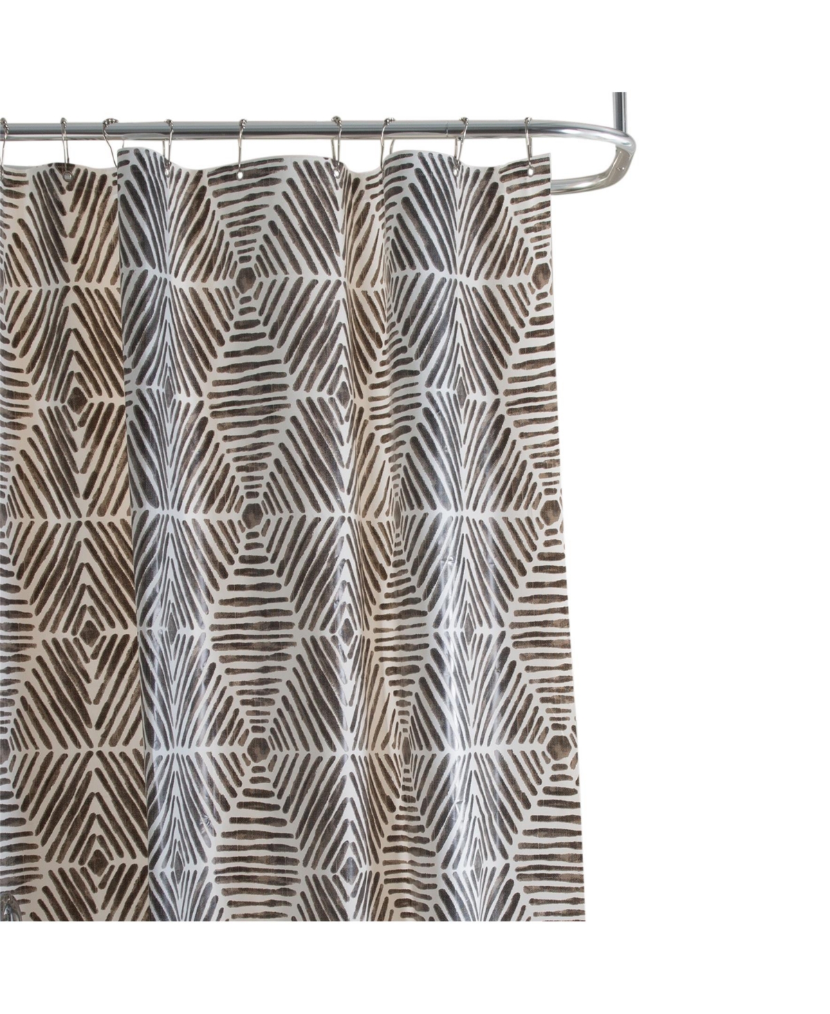 Shower Curtain PEVA B&W Abstra