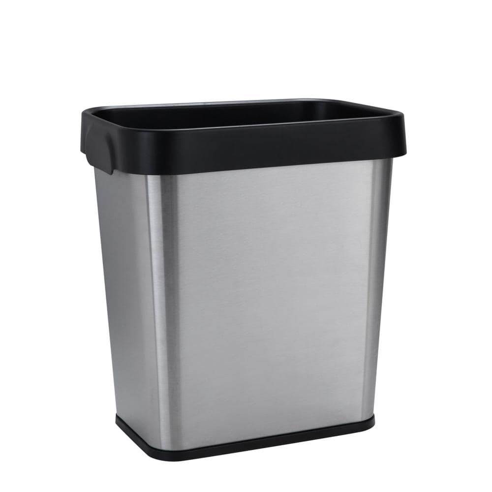 Trash Bin Stainless 8L Oblong